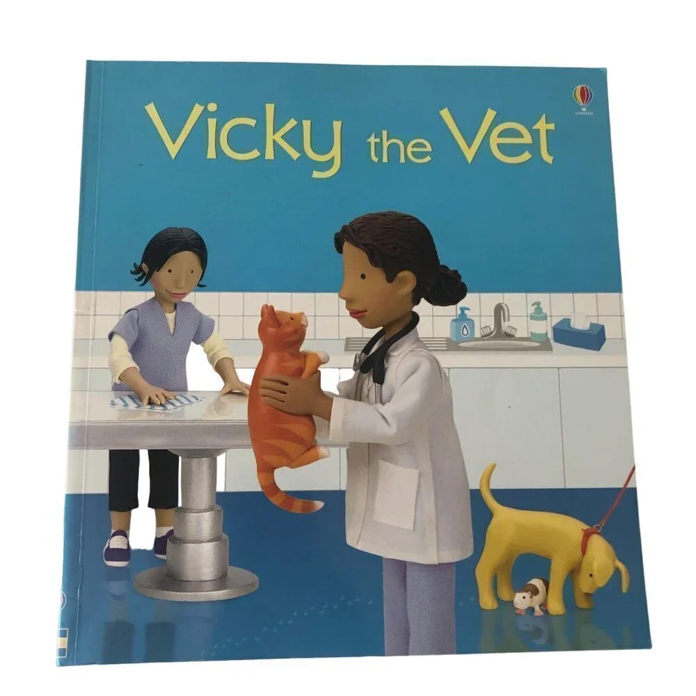 Usborn Lot of Books Vicky Vet‎ Daisy Doctor Tessa Teacher Soft Cover Large Learn